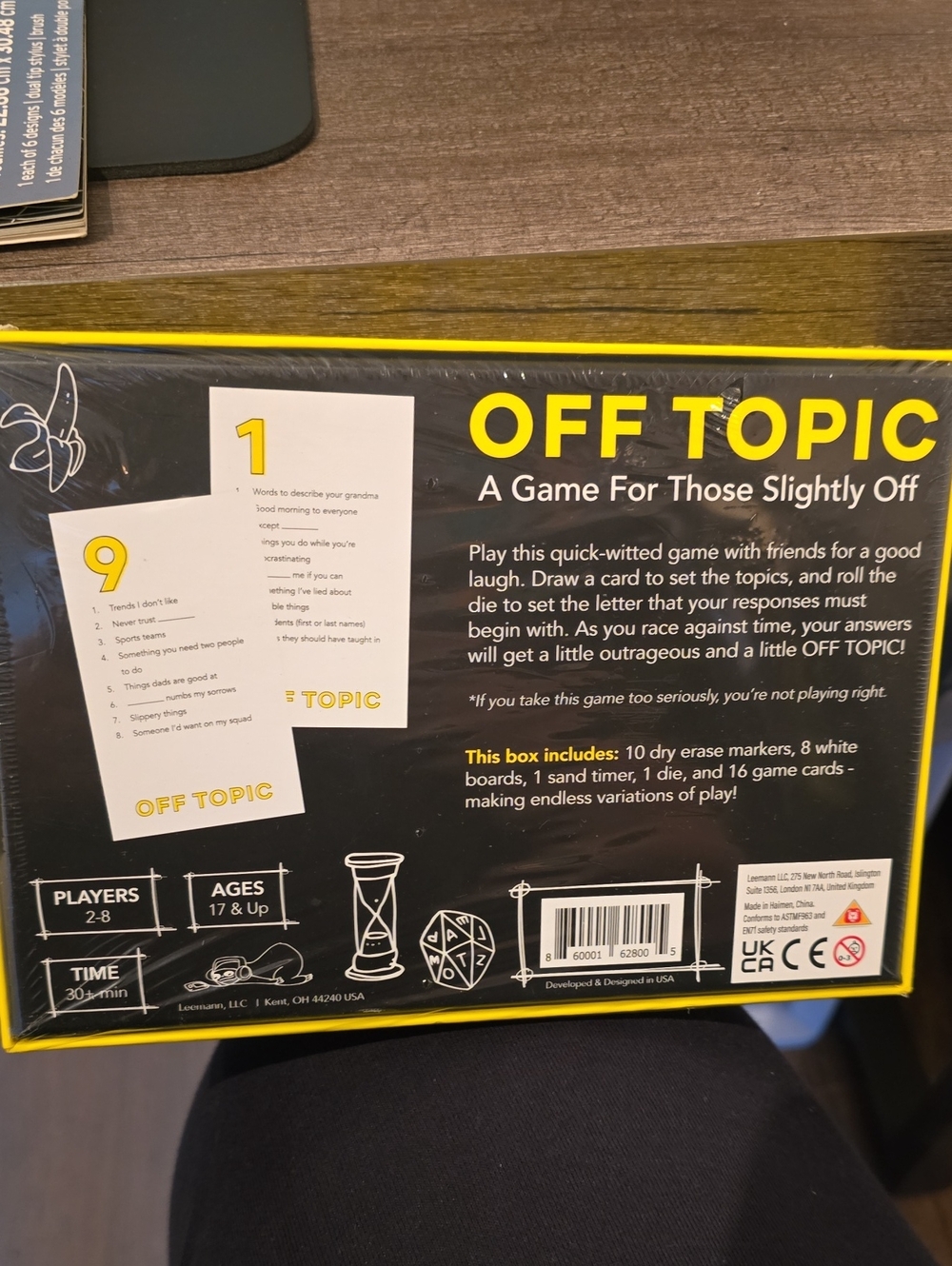 Off Topic Party Game - Yellow - Picture 2 of 2